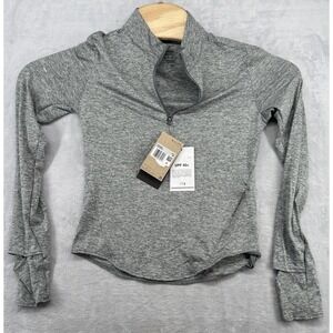 Nike Swift Dri-Fit UV 1/4 Zip Running Top Shirt UPF 40+ Gray Women's Size XS NWT